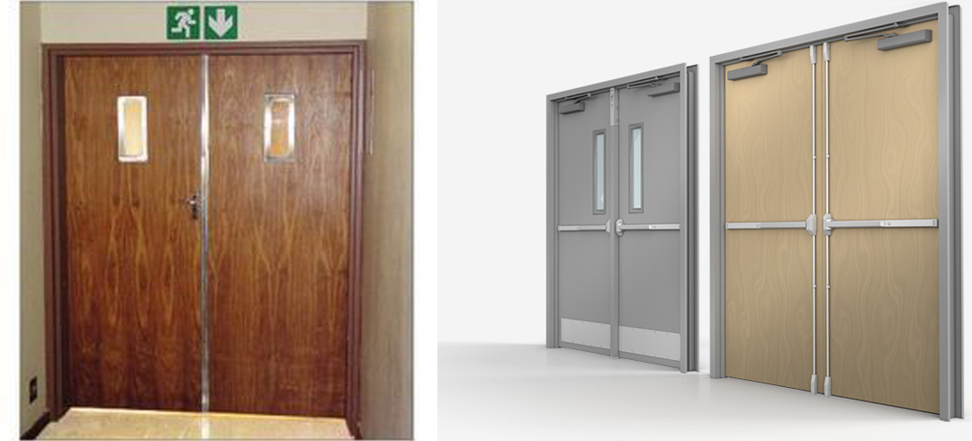 `Radiant Passive’ Wooden Door with Metal Frame: